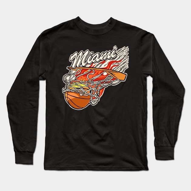 Baloncesto Miami Long Sleeve T-Shirt by weirdude